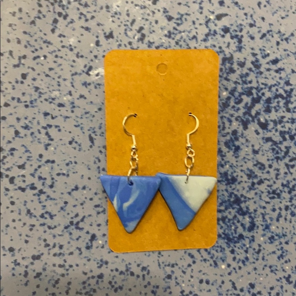 Handmade Clay Earrings - Fire & Ice Series - Picture 10 of 16